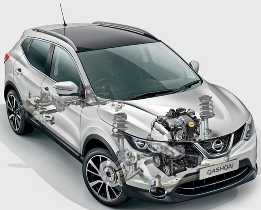 Устройство трансмиссии ALL-MODE 4×4-i на Nissan Qashqai J10